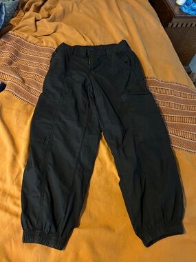 American Eagle Outfitters Black Cargo Jogger Pants